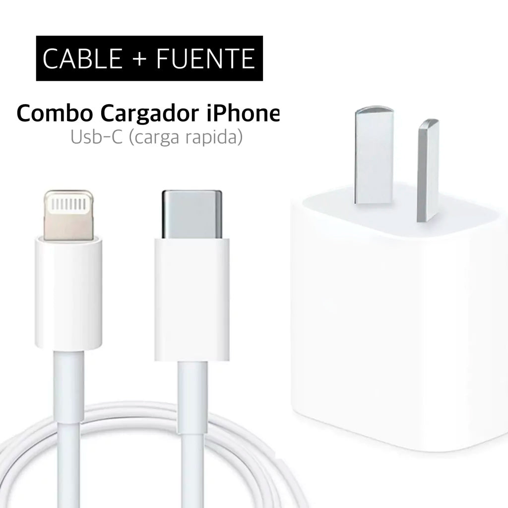 Cargador para iPhone – Cable + Cabezal