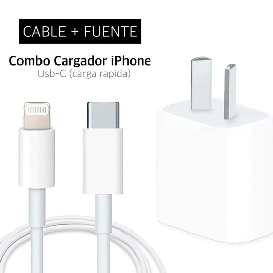 Cargador para iPhone – Cable + Cabezal